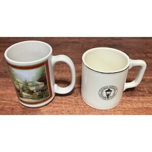 Two THOMAS KINKADE COFFEE TEA MUG CUP